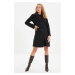 Trendyol Black Fitted Midi Wool Cashmere Coat