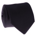 Chattier Pánska jednofarebná kravata Thomas černá čierna KN-3-271-01