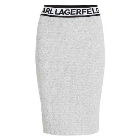 Karl Lagerfeld Sukňa  sivá / čierna