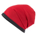 Myrtle Beach Čiapka Single Beanie MB7131 - Červená / tmavošedá