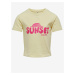 Light yellow girly T-shirt ONLY Amy - Girls