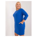 Cobalt Blue Straight Cotton Dress Plus Size