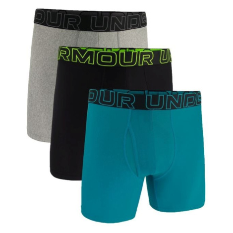 Under Armour Pánske boxerky Perf Tech 6in 3Pack Blue  SS