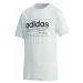 adidas YB BB T Chlapčenské tričko, svetlo zelená, veľkosť
