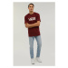 Pánske tričko s krátkym rukávom VANS CLASSIC TEE-B BURGUNDY-MARSHMALLOW