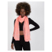 Peach scarf with decorative application