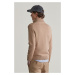 SVETER GANT CASUAL COTTON HALFZIP KHAKI MEL