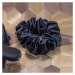 Crystallove Silk Scrunchie hodvábna gumička do vlasov Black