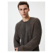 Koton Knitwear Sweater Crew Neck Textured Long Sleeve