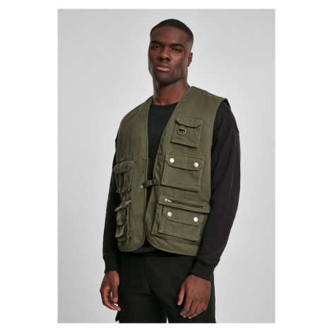 Dark olive work vest Urban Classics