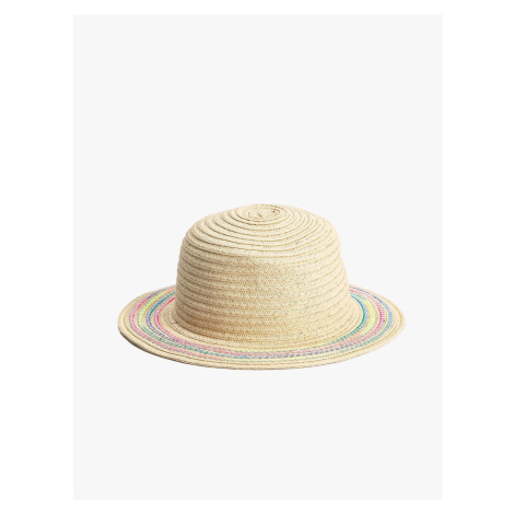 Koton Straw Hat Multicolored Embroidery Detailed