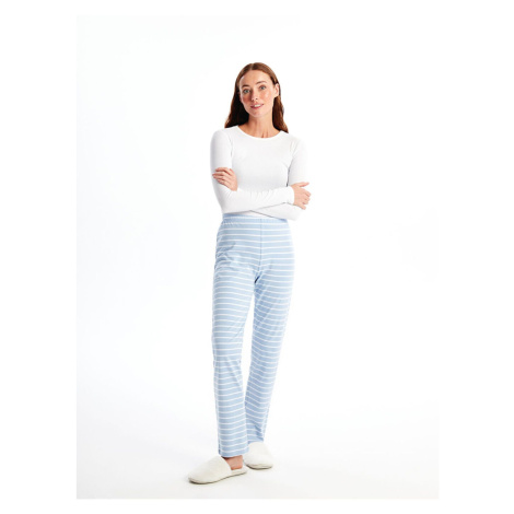 LC Waikiki Women's Elastic Waist Striped Pajama Bottom