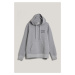 MIKINA GANT SMALL GRAPHIC SWEAT HOODIE GREY MELANGE