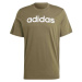 adidas ESSENTIALS SINGLE JERSEY EMBROIDERED LOGO Pánske tričko, khaki, veľkosť