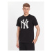 47 Brand Tričko MLB New York Yankees Imprint 47 Echo Tee BB017TEMIME544088JK Čierna Regular Fit