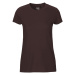 Neutral Dámske tričko Fit z organickej Fairtrade bavlny - Hnedá