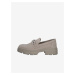 Beige Women's Leather Moccasins Tamaris - Ladies