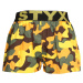 Children's boxer shorts Styx art sports rubber camouflage yellow