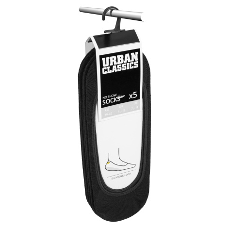 Invisible Socks 5-Pack Black Urban Classics