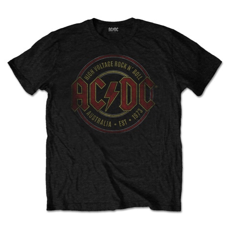 AC/DC tričko Est. 1973 Čierna