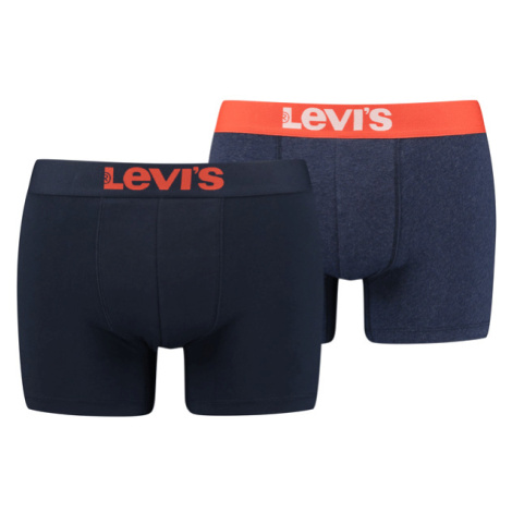 Levi's&reg; MEN SOLID BASIC BOXER 2P Pánske boxerky, tmavo modrá, veľkosť