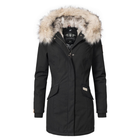 NAVAHOO Zimný kabát 'Cristal'  béžová / čierna