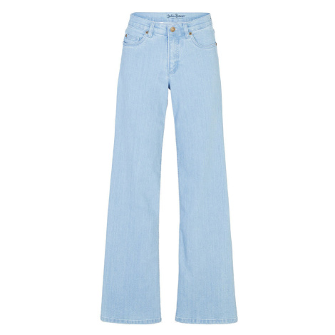 Strečové džínsy široký strih, stredná výška pása bonprix