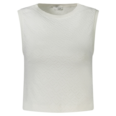 Biely dámsky crop top GUESS JEANS