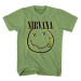 Nirvana tričko Inverse Smiley Zelená