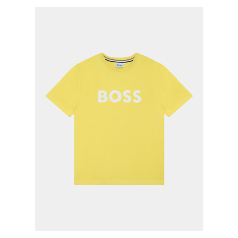 Boss Tričko J50718 D Žltá Regular Fit Hugo Boss