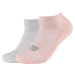 RUŽOVO-SIVÉ DÁMSKE ČLENKOVÉ PONOŽKY *SKECHERS 2PPK BASIC CUSHIONED SNEAKER SOCKS SK43024-4281