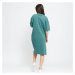 Urban Classics Ladies Organic Oversized Slit Tee Dress Green