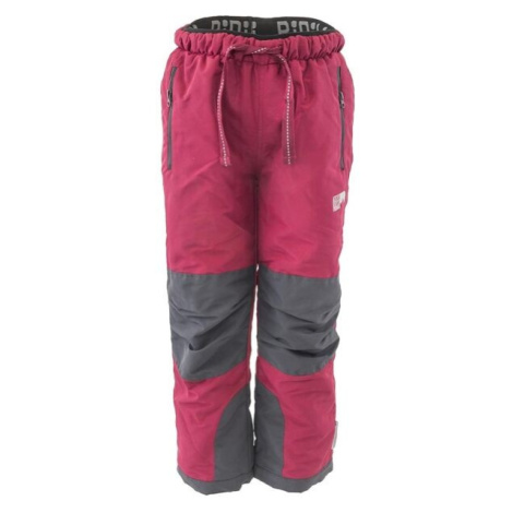 Pidilidi OUTDOOR PANTS Dievčenské outdoorové nohavice, vínová, veľkosť