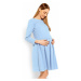 Tehotenské a dojčiace šaty Celeste modré