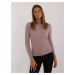 Dark purple fitted classic sweater