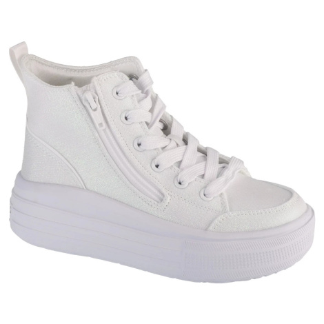 Biele dievčenské trblietavé tenisky Skechers Hyperlift 310253L-WHT