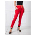 Women's red cotton sweatpants