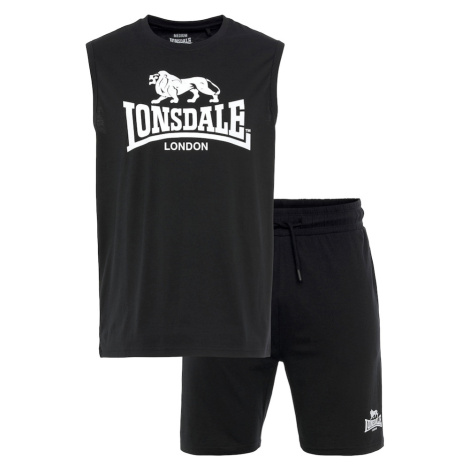 LONSDALE Joggingová súprava  čierna / biela