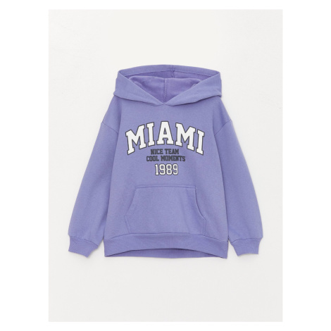 LC Waikiki Printed Long Sleeve Girls' Hoodie