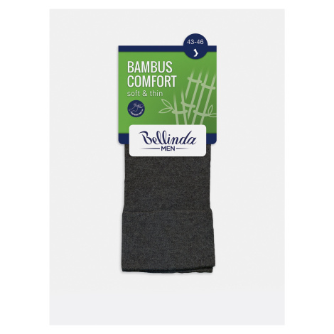 Pánské ponožky BAMBUS COMFORT SOCKS - Bambusové klasické pánské ponožky - hnědá Bellinda