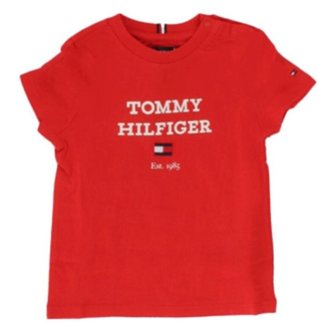 Tommy Hilfiger  KB0KB08671  Tričká s krátkym rukávom Červená