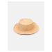GATE Dámsky slamený klobúk boater s mašlou