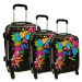 Sada 3 farebných škrupinových cestovných kufrov &quot;Colors&quot; - veľ. M, L, XL