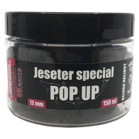 Lk baits pop up pellets jeseter special 12 mm 150 ml - beluga halibut