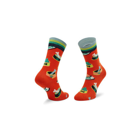 Happy Socks Ponožky Vysoké Unisex SDGF01-2700 Oranžová