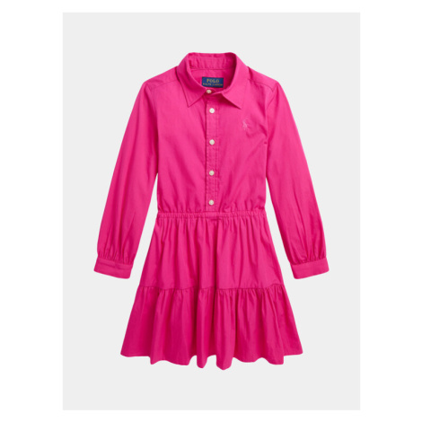 Polo Ralph Lauren Každodenné šaty Tierdshrtdrs 312925702001 Ružová Regular Fit