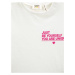 Koton 3skg10230ak Girls' T-shirt Ecru