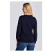 SVETER GANT D1. COTTON CASHMERE C-NECK EVENING BLUE