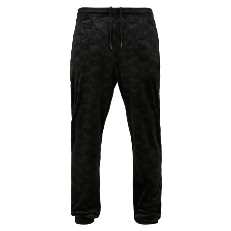 Southpole AOP Velour Pants Black