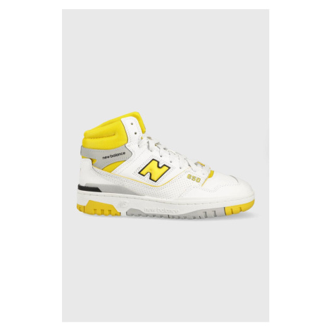 Kožené tenisky New Balance BB650RCG BB650RCG-RCG, biela farba